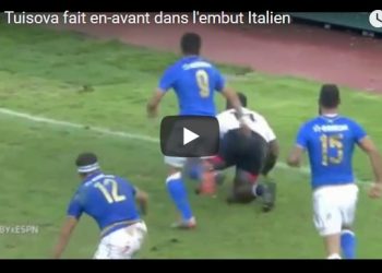 Vidéo: L’improbable en-avant de Josua Tuisova dans l’embut Italien !