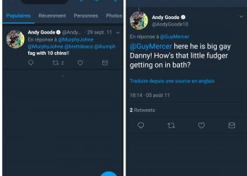 Andy Goode, virulent contre Bastareaud, supprime ses tweets traitant des gens de “Pédé”