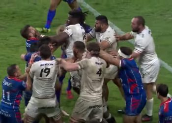 Vidéo : bagarre générale entre Oyonnax et Béziers !