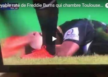 Vidéo: L’incroyable raté de Freddie Burns qui chambre Toulouse et manque l’essai dans l’embut !