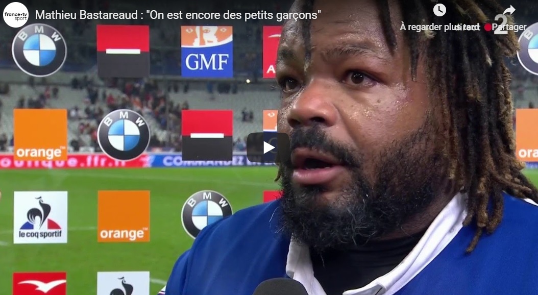 Vidéo – Mathieu Bastareaud: “On est encore des petits garçons”