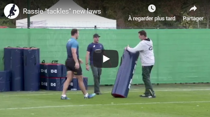 La vidéo buzz du sélectionneur des Springboks après le plaquage à l’épaule non sanctionné de Farrell