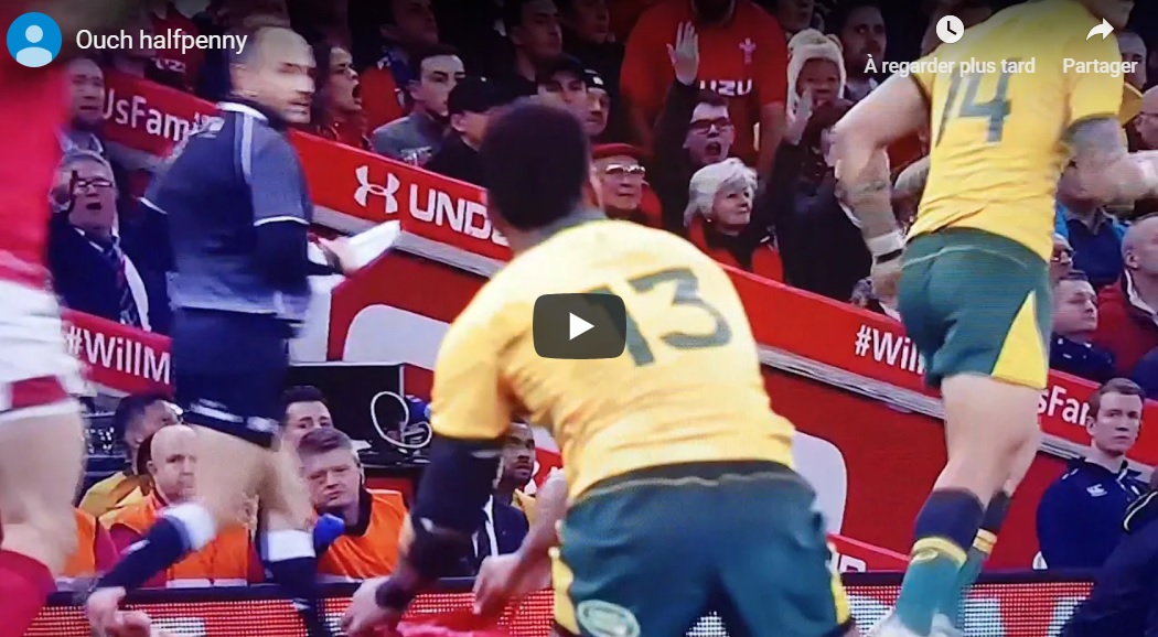 Vidéo: Leigh Halfpenny se fait désintégrer après un dégagement