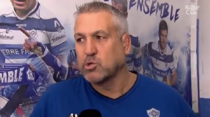 La drôle de réaction de Christophe Urios suite à la défaite de ses joueurs contre l’UBB