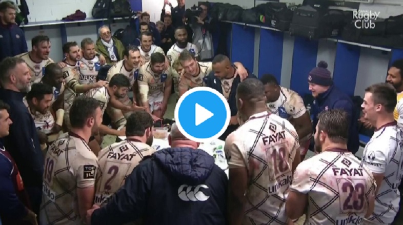 Vidéo: Grosse fiesta dans les vestiaires de Bordeaux-Bègles