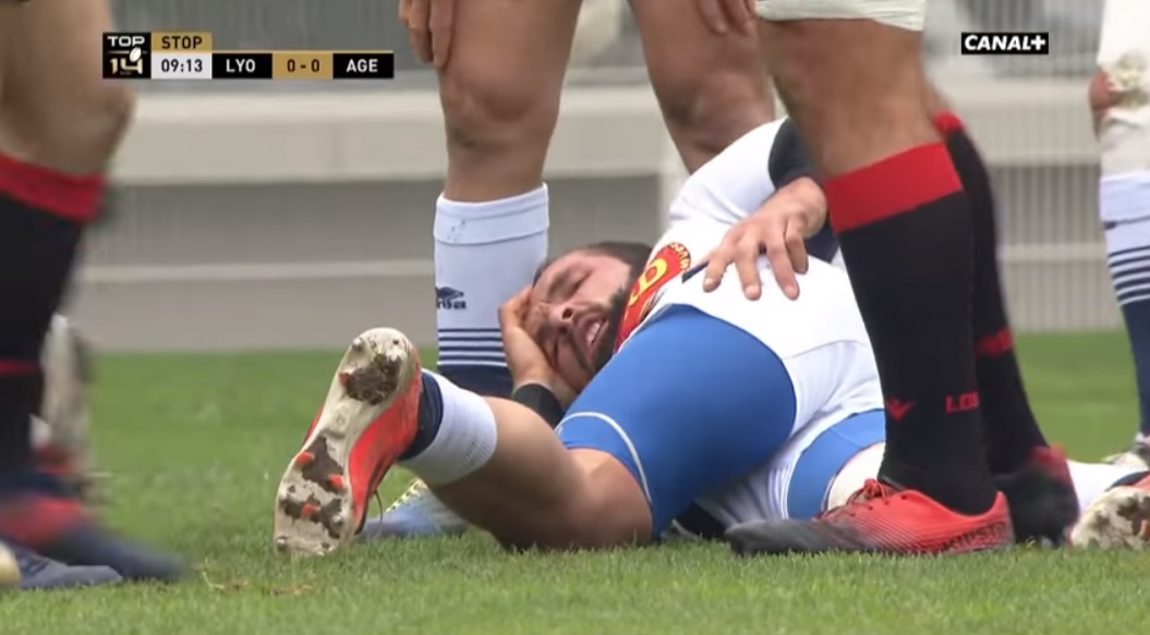 Vidéo: La terrible blessure de l’Agenais Tamaz Mchedlidze contre Lyon