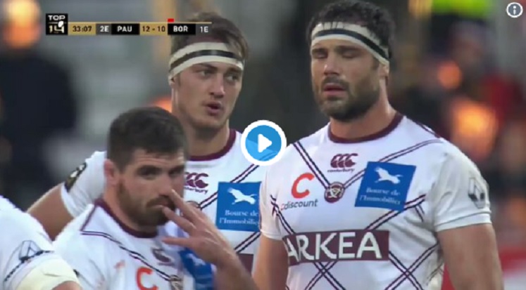 Vidéo: Les premières lignes Paloises et Bordelaises se chauffent avant une mêlée