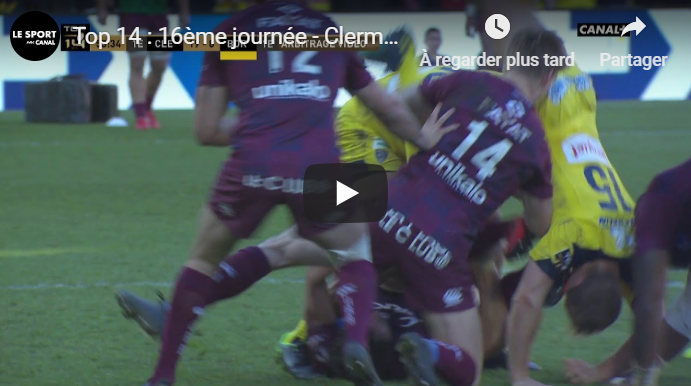 VIDEO: Le Bordelais Blair Connor retourne un joueur Clermontois et écope d’un rouge !
