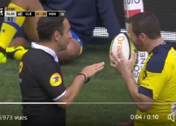 VIDÉO : Mathieu Raynal fait appel à la vidéo en voyant Camille Lopez se précipiter pour transformer