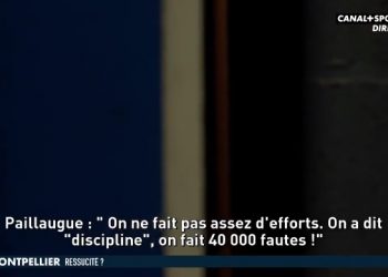 VIDÉO : Quand Benoit Paillaugue remonte son équipe dans les vestiaires