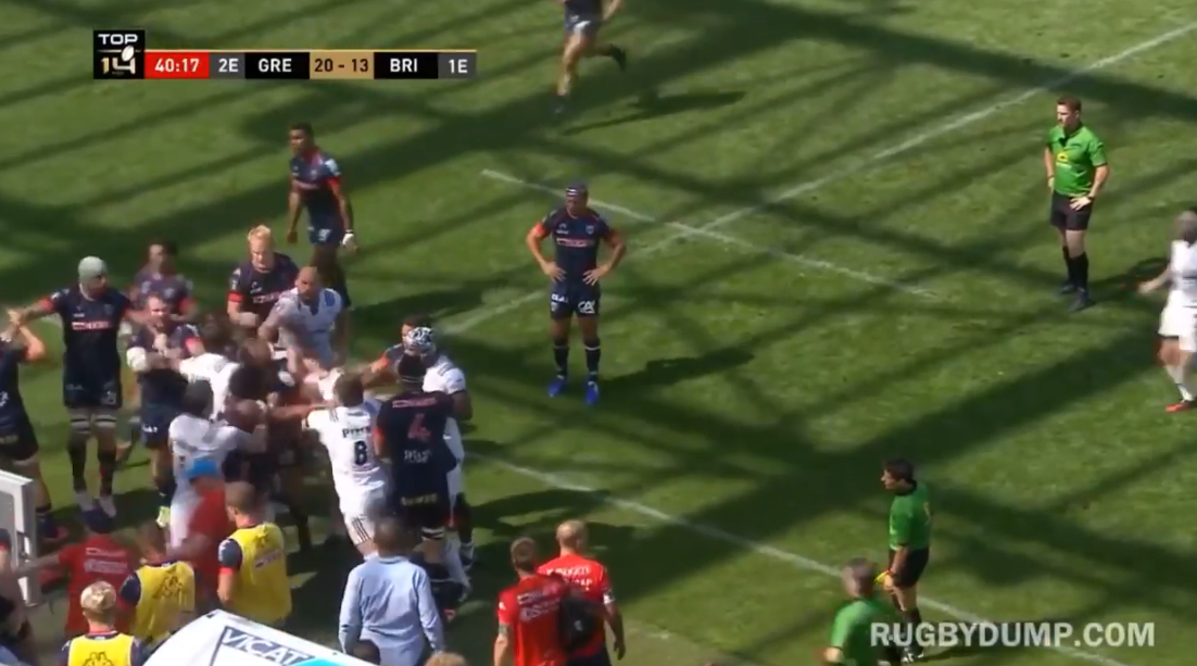 VIDEO – Baston générale entre Brive et Grenoble !