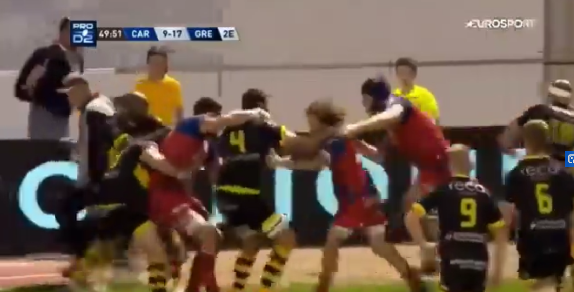 VIDEO – Bagarre générale entre Carcassonne et Grenoble !