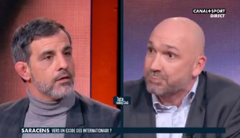 VIDÉO : Le ton monte entre Richard Dourthe et Mathieu Blin, en direct dans le Late Rugby Club