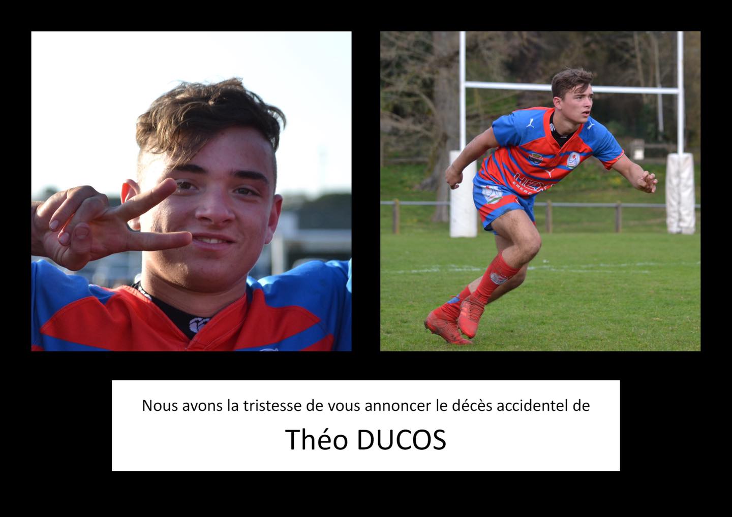 Un jeune rugbyman de 18 ans décède dans un tragique accident de la ...