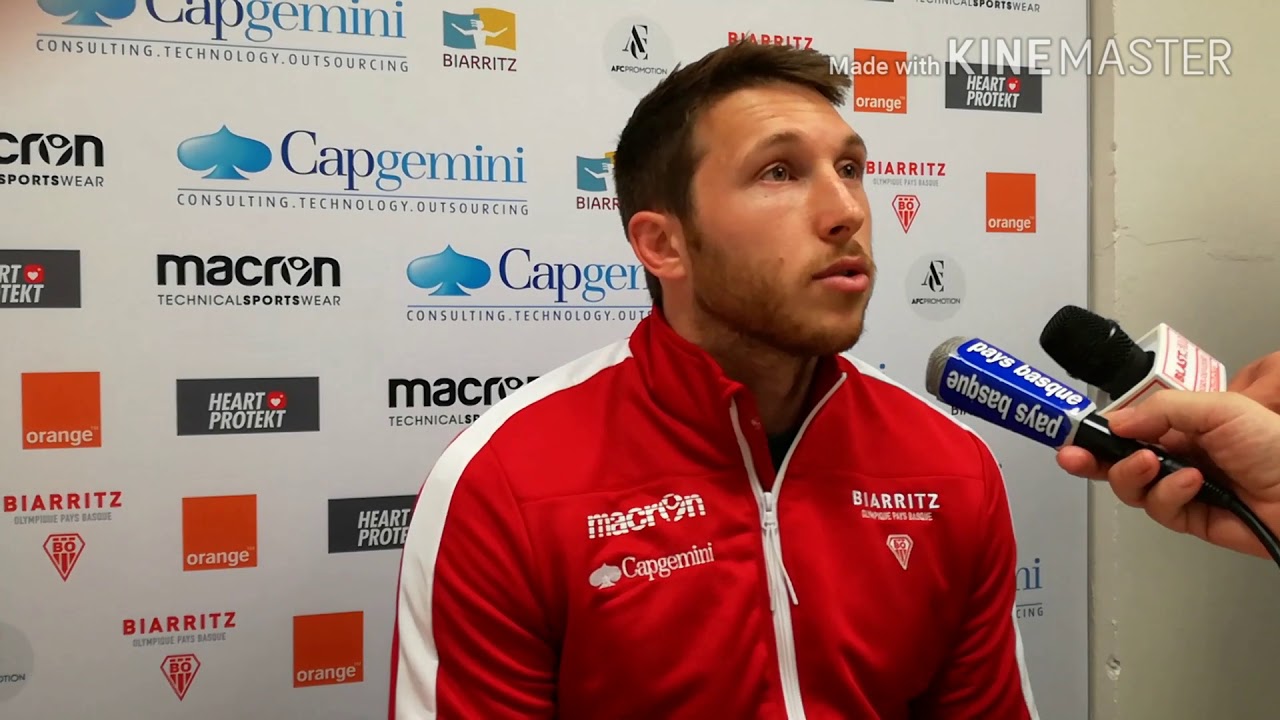 Le Biarrot Yohann Artru dépité par la claque reçue contre La Rochelle
