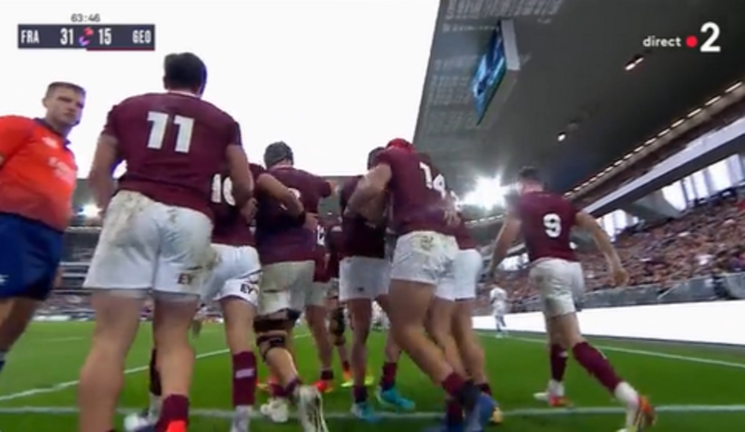 VIDEOS : Les deux essais de la Géorgie contre le XV de France
