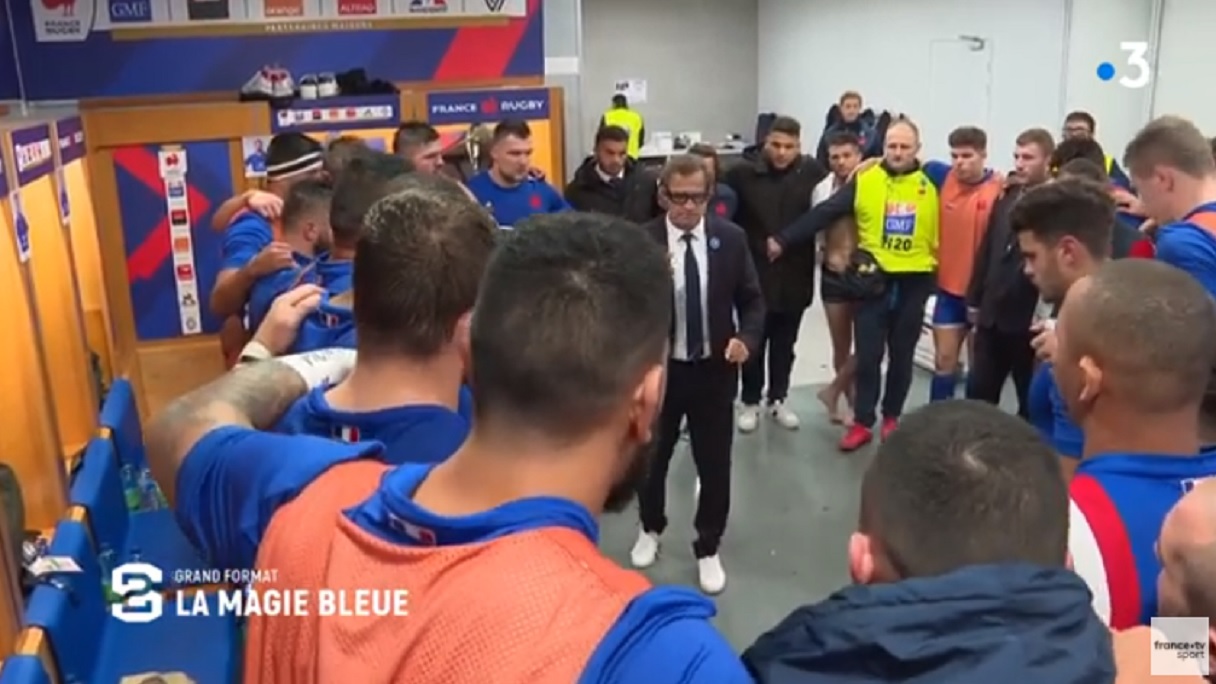 VIDEO : Le discours de Fabien Galthié à la mi-temps du match contre les All-Blacks !