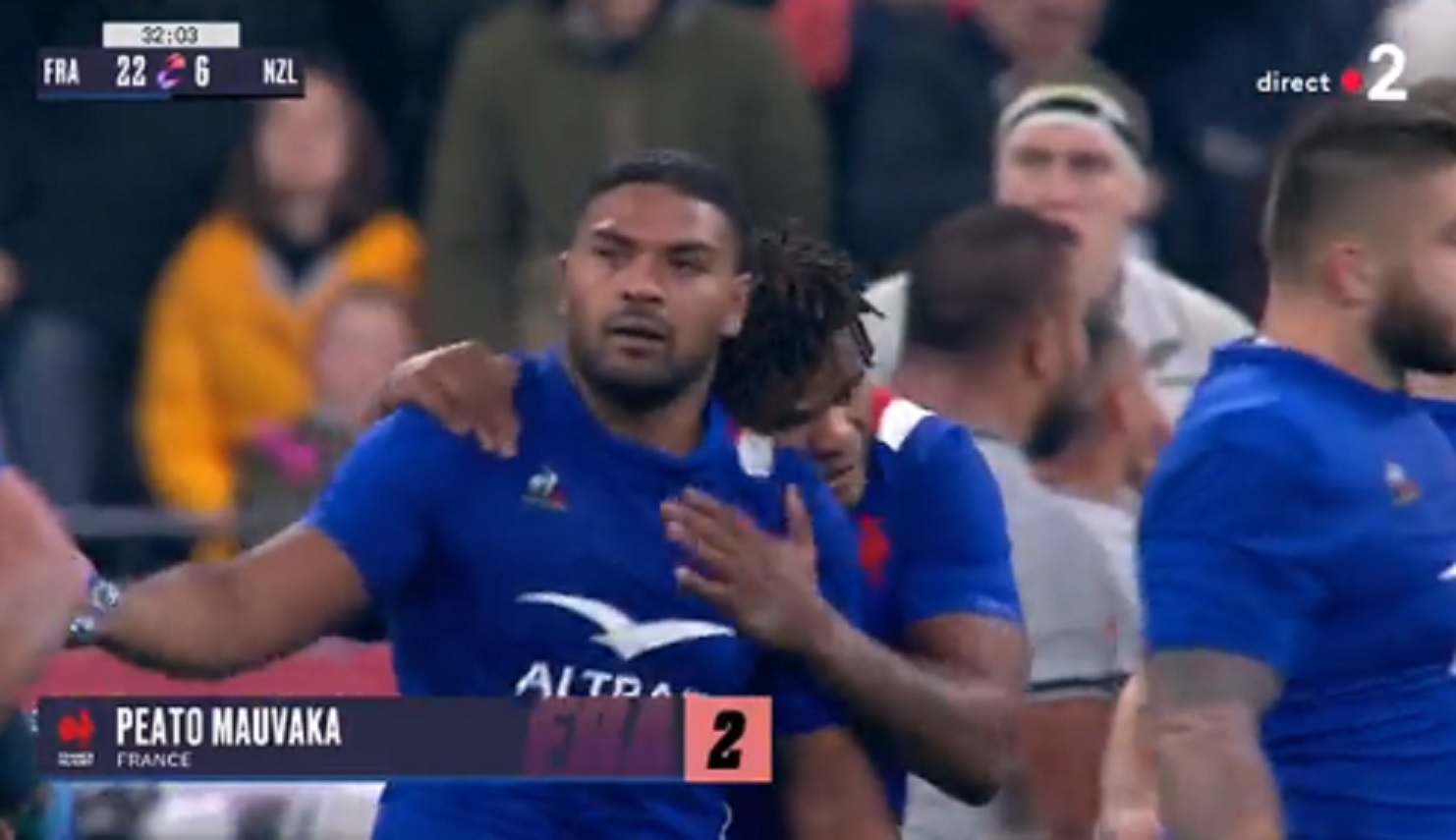 VIDEO : Peato Mauvaka marque un doublé contre les All-Blacks !