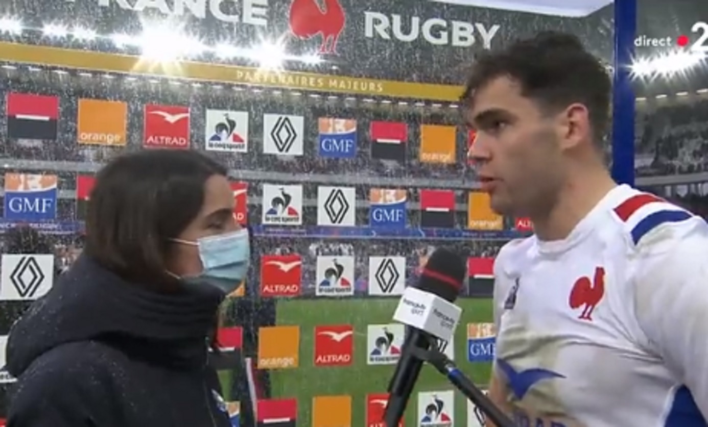 Damian Penaud réagit à la prestation du XV de France contre la Géorgie