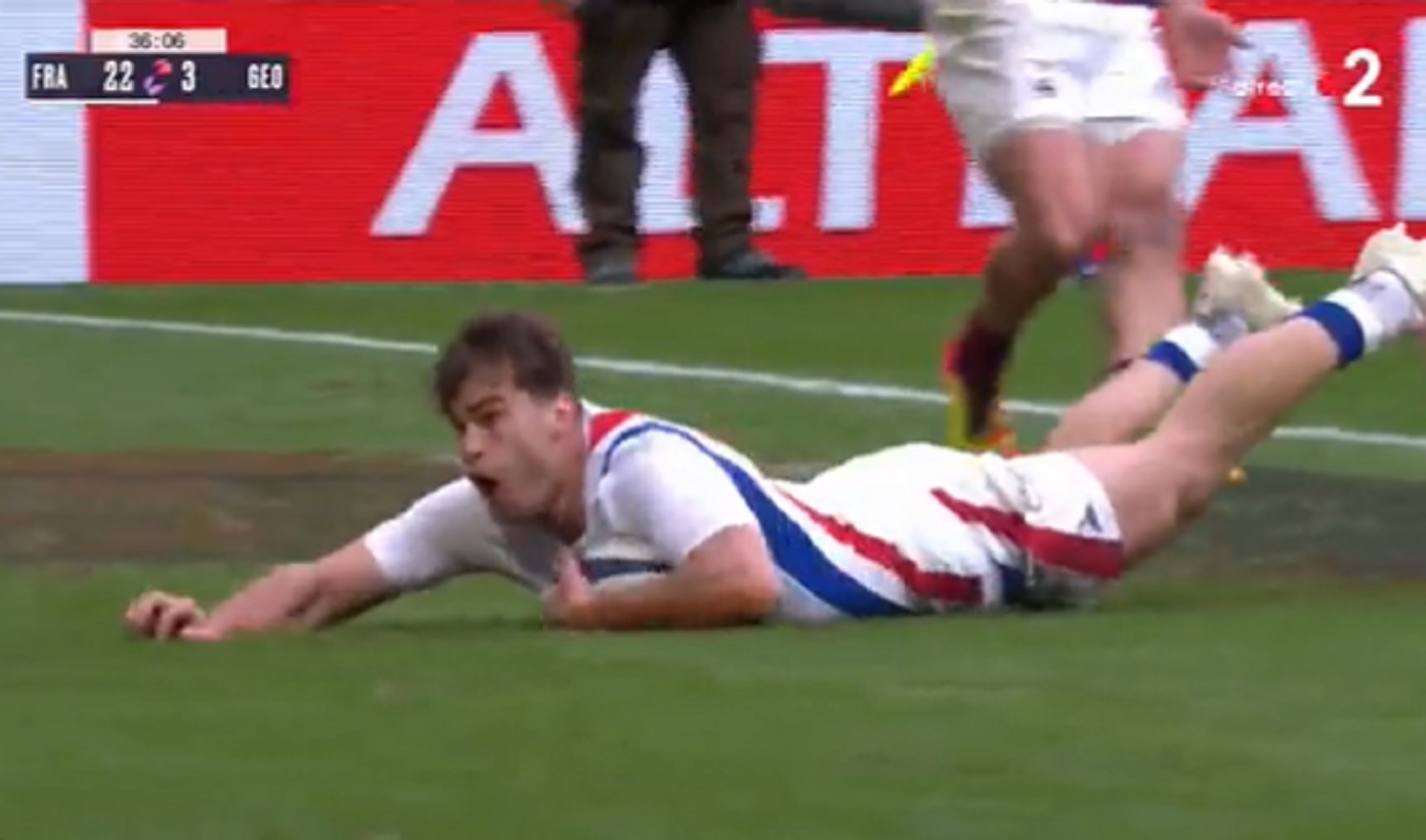 VIDEO : L’essai de Damian Penaud contre la Géorgie