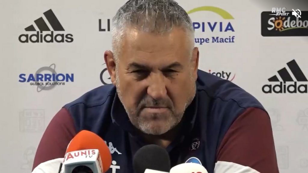 Christophe Urios réagit à la victoire de ses joueurs à Brive