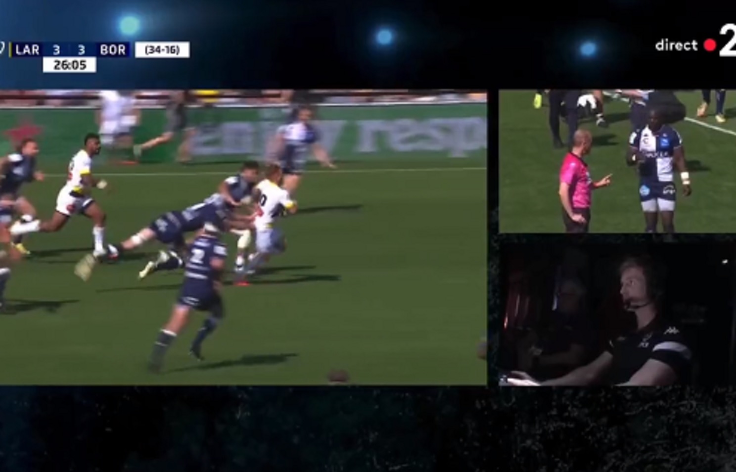 VIDEO : Le Bordelais Vaipulu craque et écope d’un carton rouge