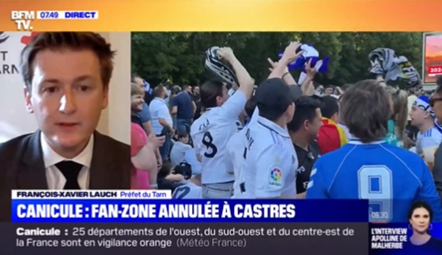 Le Préfet tente de s’expliquer comme il le peut l’annulation de la fan zone à Castres