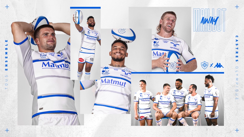 Le Castres Olympique dévoile son maillot “extérieur”