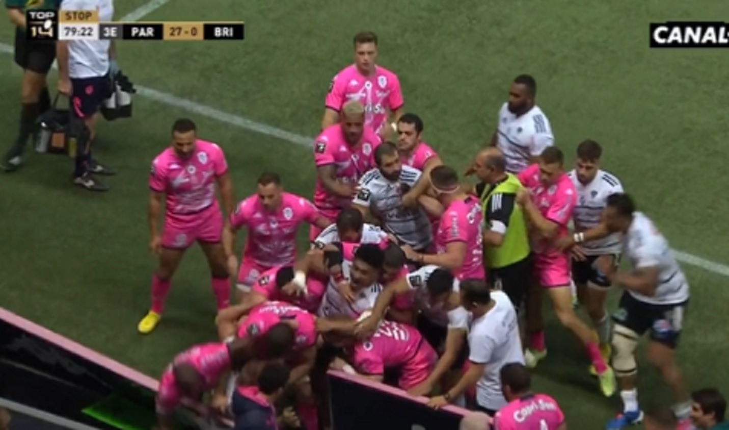 VIDEO : Grosse échauffourée entre le Stade-Français et le CA Brive