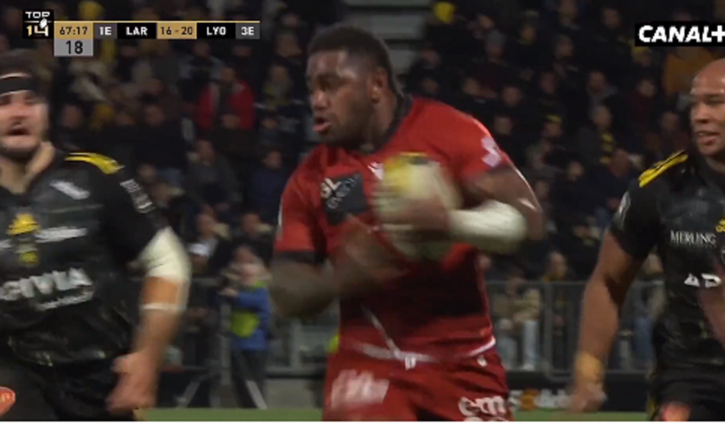 VIDEO : Josua Tuisova humilie la défense Rochelaise sur 60 mètres !