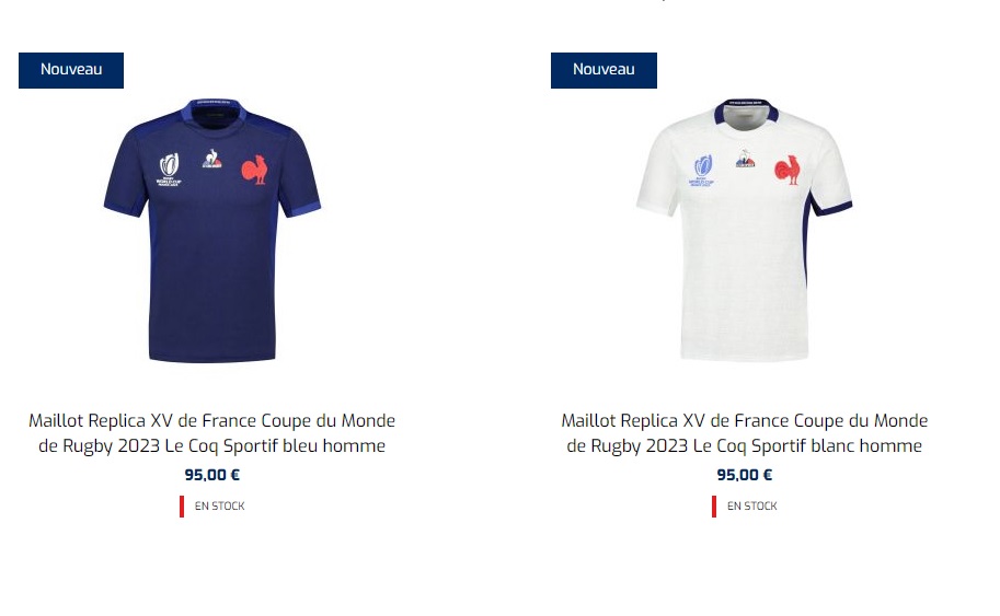 Le maillot du XV de France pour le Mondial a été dévoilé !
