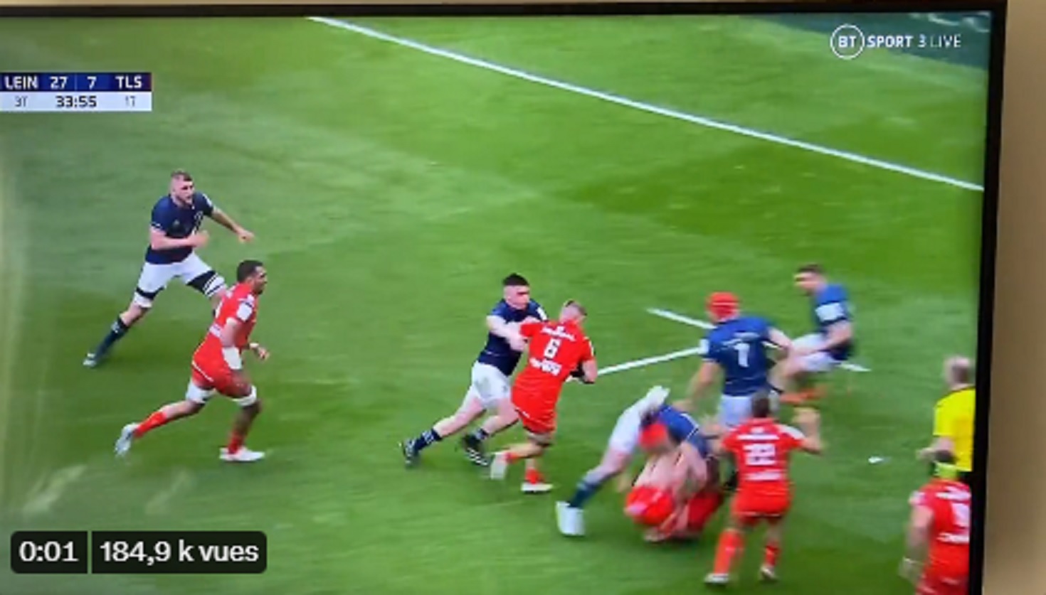 VIDEO : Andy Goode furieux contre une faute non-sanctionnée du Leinster