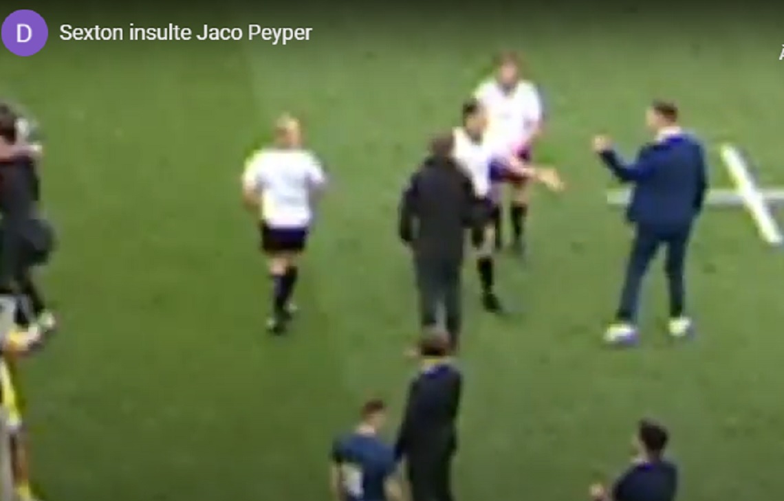 VIDEO – Les images de Jonathan Sexton insultant l’arbitre Jaco Peyper lors de la finale de Champions Cup !