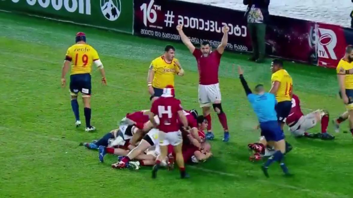 Le Géorgie atomise la Roumanie