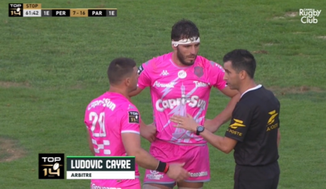 VIDEO : Rory Kockott fait déjà dégoupiller l’arbitre avec le Stade-Français