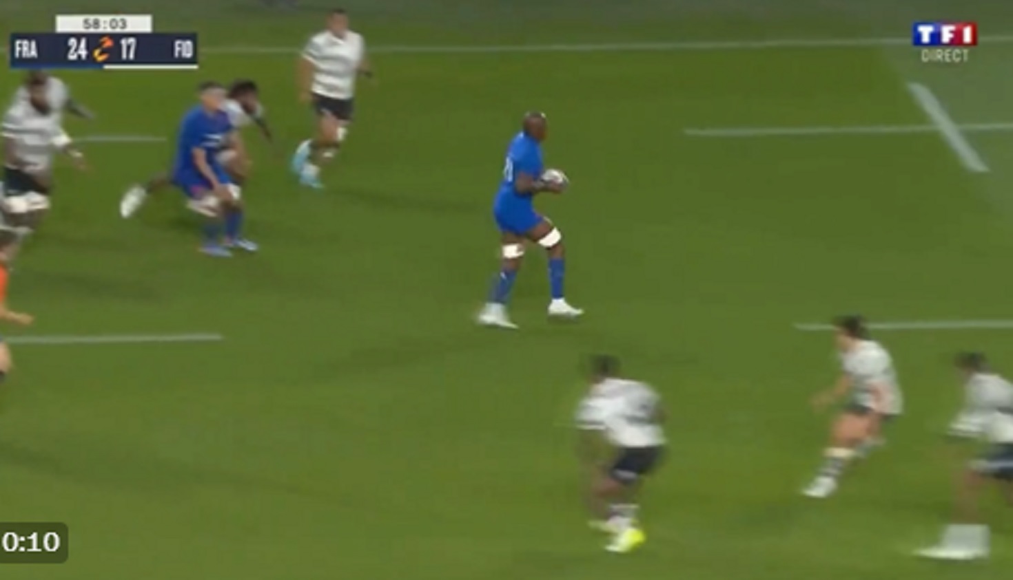 VIDEO : La folle interception de Sekou Macalou contre les Fidji !