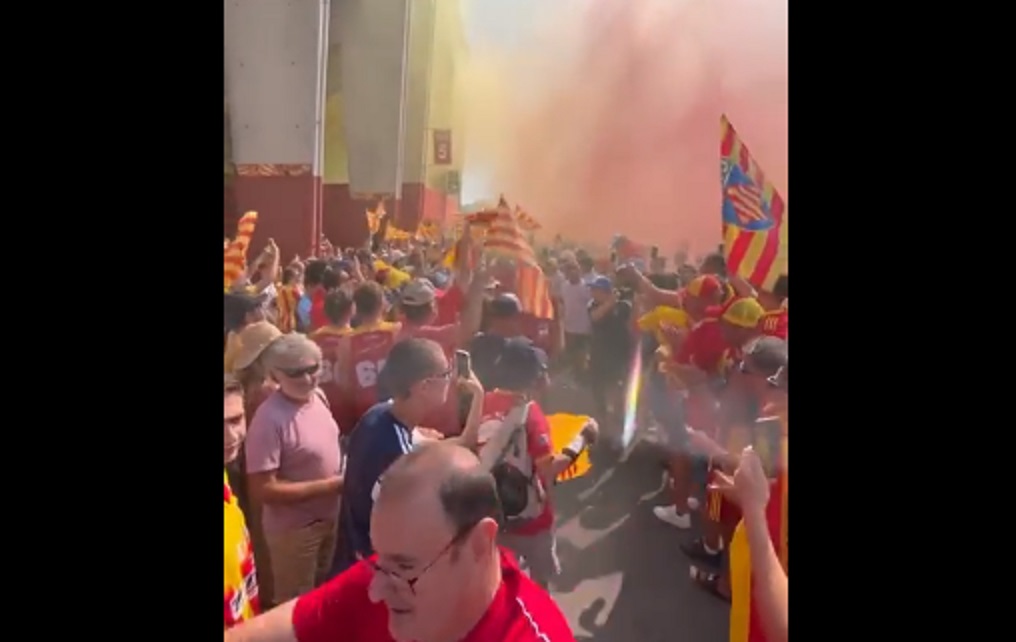 VIDEO : Enorme ambiance à Perpignan pour l’arrivée des joueurs !