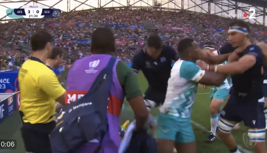 VIDEO : Ça dégénère au Stade Vélodrome entre Écossais et Sud-Africains