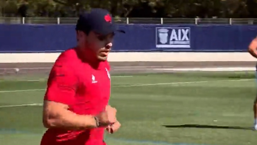 Antoine Dupont a repris l’entraînement avec un sacré cocard