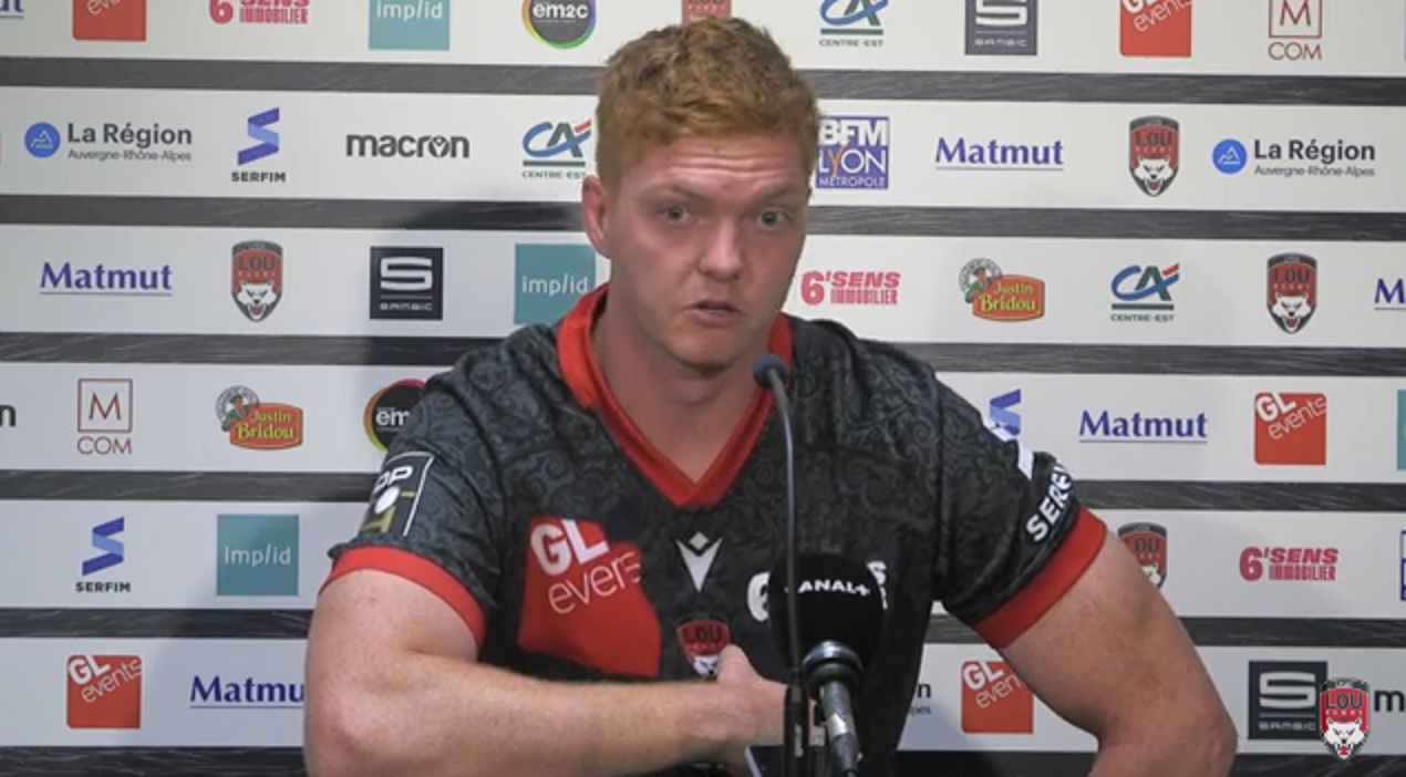 Félix Lambey raconte le gros trou d’air du LOU : 3 essais encaissés en 6 minutes !