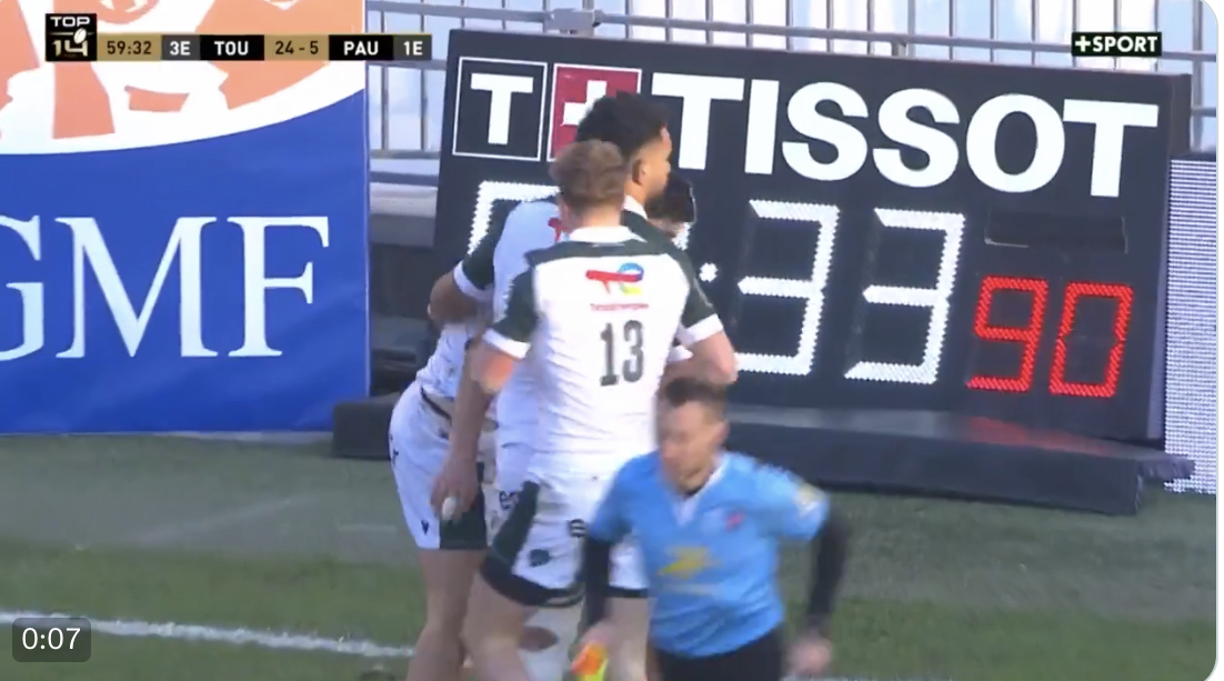 VIDEO : L’essai de Jack Maddocks contre Toulon