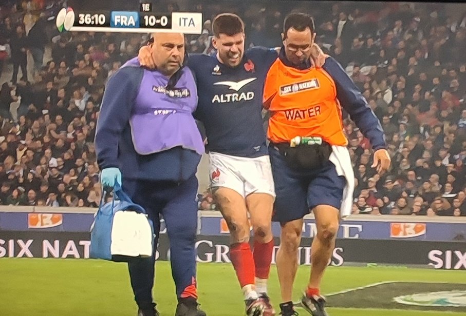 Coup dur pour le XV de France durant le match contre l’Italie !