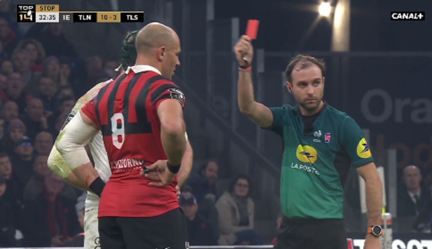 Carton rouge de 20 minutes : Pour le moment, le Top 14 n’est pas impacté !