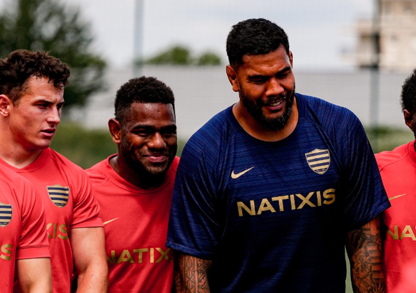 PHOTO : Romain Taofifenua et Owen Farrell sous leurs nouvelles couleurs du Racing 92