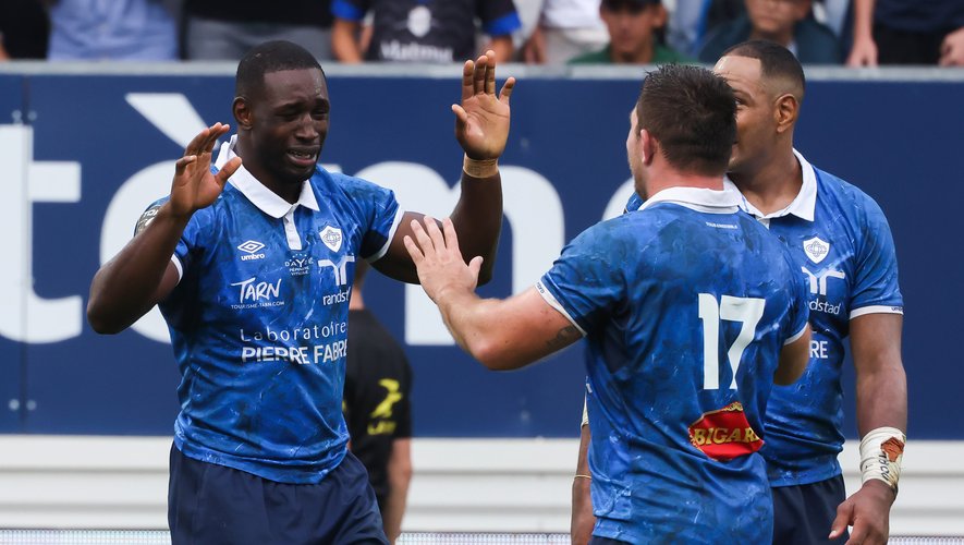 Christian Ambadiang en pleurs après avoir marqué l’essai de la gagne !