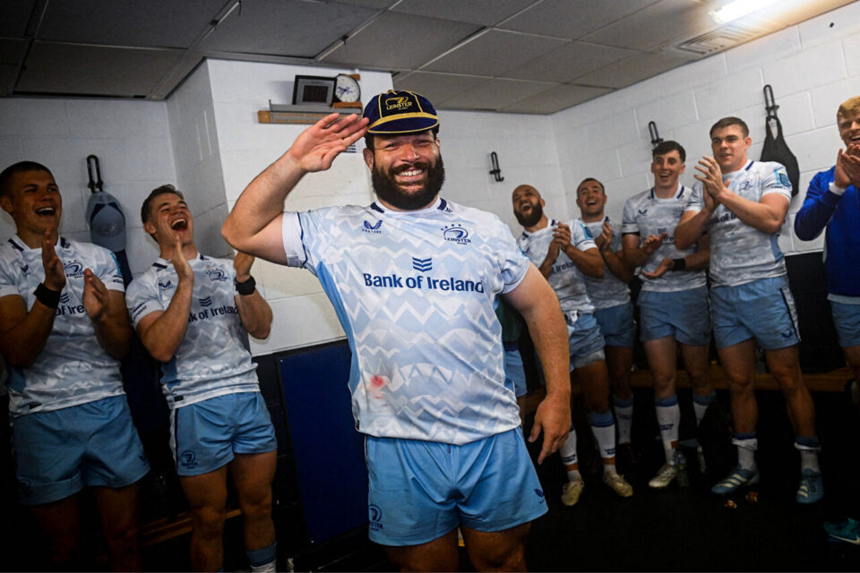 Rabah Slimani célèbre sa première victoire avec le Leinster !