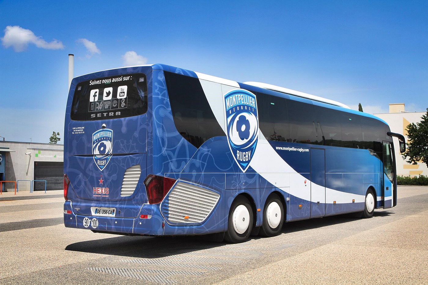 Insolite – Les joueurs de Provence Rugby ont voyagé jusqu’à Nevers avec le bus du club de Montpellier.